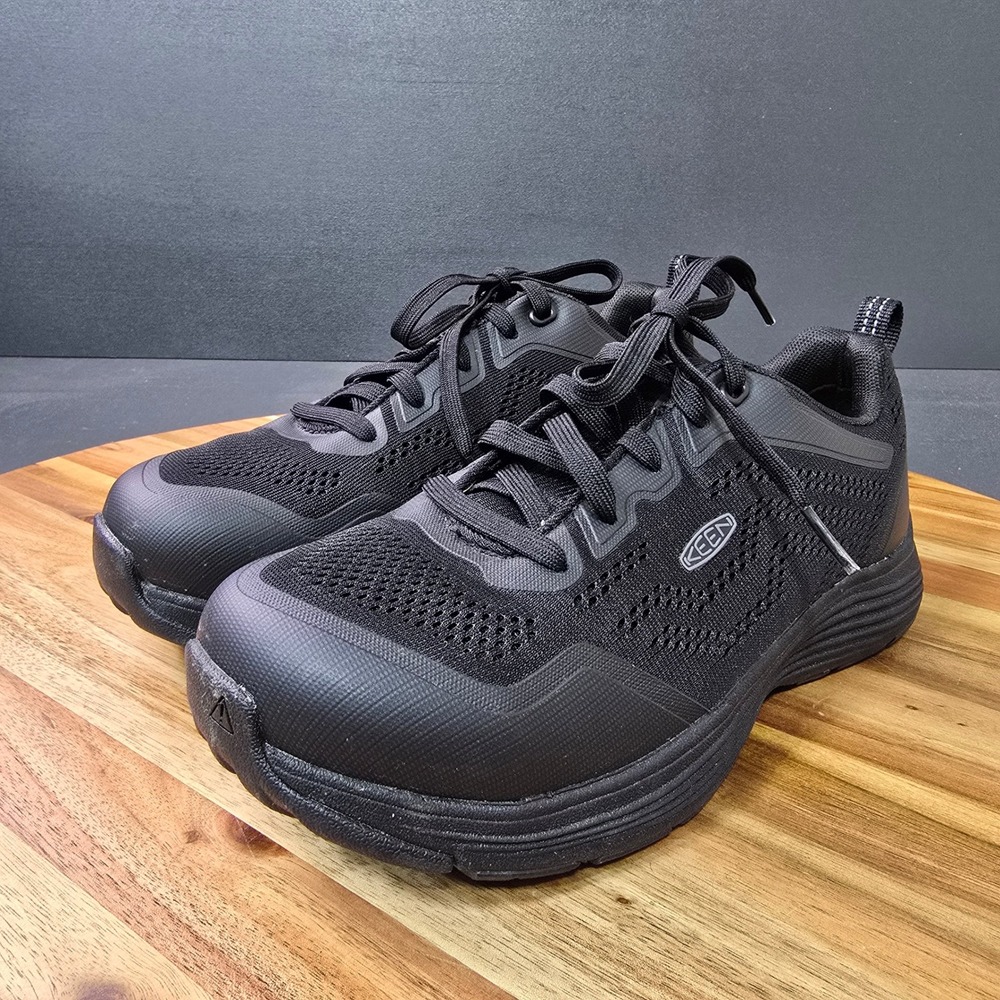 Keen Utility Vista Energy Work Safety Shoes Mens 7.5W Black Carbon Fiber Toe - Picture 2 of 12
